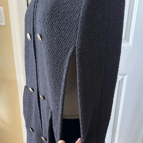 Zara limited edition wool blend Cape Coat - Picture 9 of 13